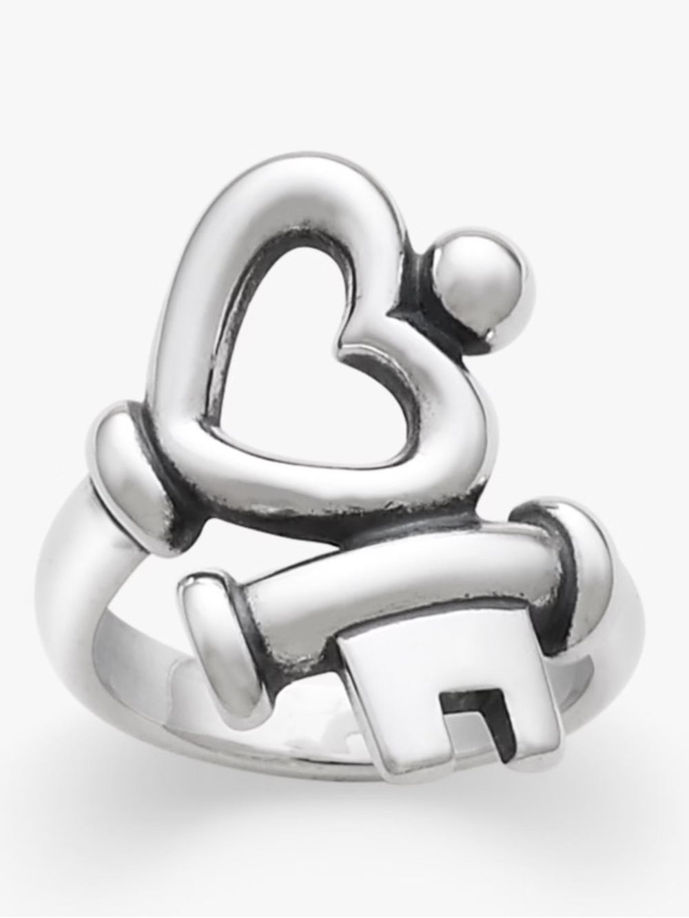 James Avery key to my heart ring